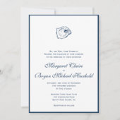 Invitation Option 2,1 de Clair D - frontière de marine (Devant)