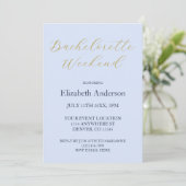 Invitation Opulente Bachelorette Bleue (Debout devant)