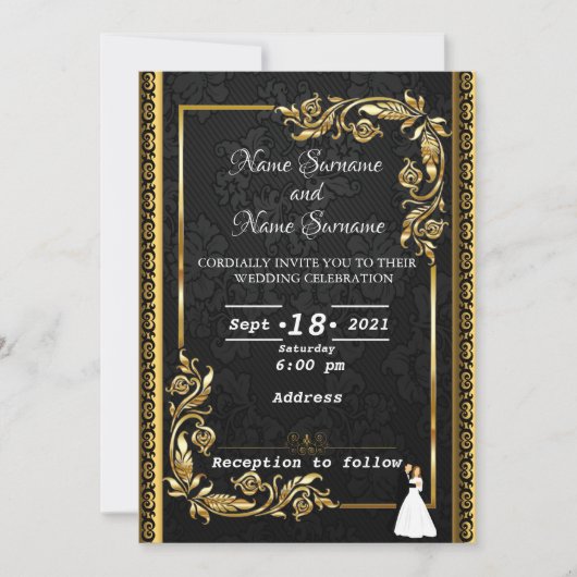 Invitation Or (Devant)