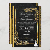 Invitation Or (Devant / Derrière)