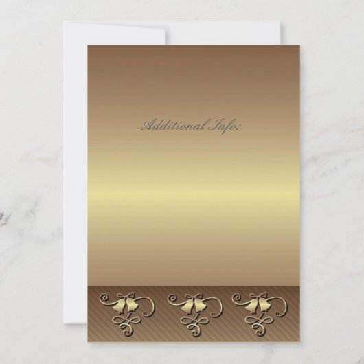 Invitation Or 50e Anniversaire Monogrammé (Dos)