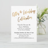 Invitation Or Après la Célébration de Mariage, Bokeh Noir (Debout devant)