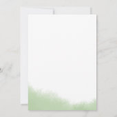 Invitation or Aquarelle Sage papillon vert Quinceanera (Dos)