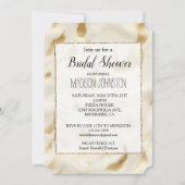 Invitation Or Blanc Cowgirl Occidental Cuir De Vache (Devant)