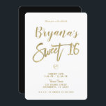Invitation Or blanc et noir moderne minimal chic doux 16<br><div class="desc">Personnaliser pour tout événement</div>