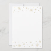 Invitation Or & Blanc | Soirée d'anniversaire 60 ans Moderne (Dos)
