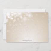 Invitation or bleu ornement hiver Mariage Répétition Invitati (Dos)