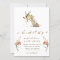 or boho stiletto chaussure bridal brunch invitatio