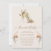 Invitation or boho stiletto chaussure bridal brunch invitatio (Devant)