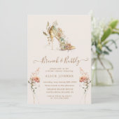 Invitation or boho stiletto chaussure bridal brunch invitatio (Debout devant)