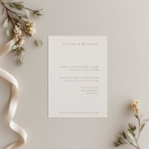 Or Champagne Moderne Minimaliste Élégant Mariage
