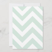 Invitation Or Chevron de menthe d'invitation de Fête de la (Dos)