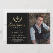 Invitation or confetti Fête de remise des diplômes de l'école (Devant)