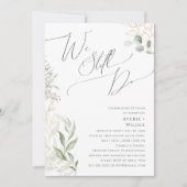 Invitation Or de verdure lunaire | Nous Continuons À Vow Reno (Devant)