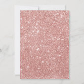 Invitation Or d'invitation d'anniversaire de neige (Dos)