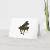 Invitation Or d'invitation de piano et clavier noir (Dos)