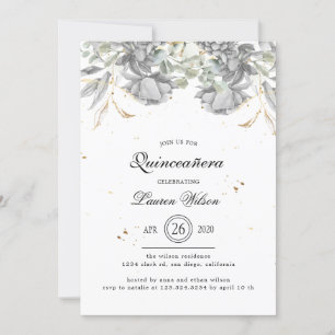 Invitation or dramatique Quinceanera