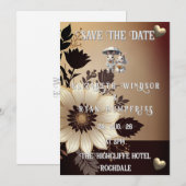 Invitation Or et argent (Devant / Derrière)