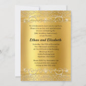 Invitation Or et diamant noir 50e anniversaire (Dos)