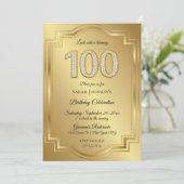 Invitation Or et diamants 100e anniversaire (Debout devant)