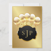 Invitation Or et diamants 75e anniversaire (Dos)