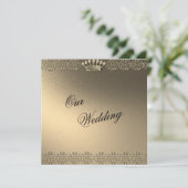 Invitation Or et Mariage glamour (Debout devant)