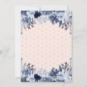 Invitation Or et rose | Baby shower chic Boho (Dos)