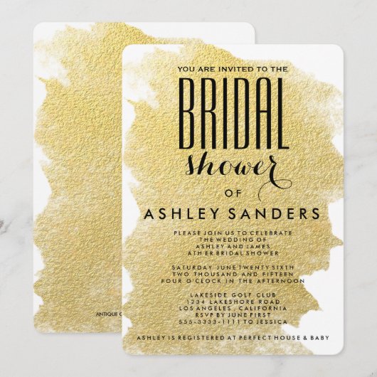 INVITATION OR FAUX MODERNE (Devant / Derrière)