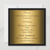 Invitation Or Fleurs Abstrait (Dos)