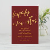 Invitation Or heureux après Mariage de Bourgogne réception de (Debout devant)