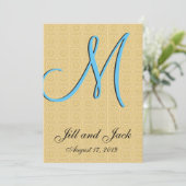 Invitation Or incorporé 3d Monogramme (Debout devant)