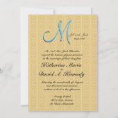 Invitation Or incorporé 3d Monogramme (Dos)