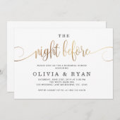 Invitation Or la nuit avant l'invitation (Devant / Derrière)