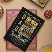 Invitation Or modifiable "Homme, Mythe, Légende" Invitat d'an