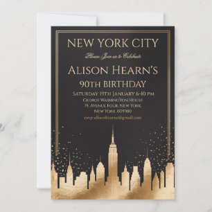 Invitation Or Noir 90e Anniversaire New York