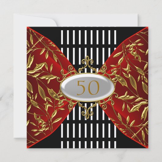 Invitation Or Noir Anniversaire (Devant)