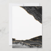 Invitation Or noir blanc Agate 50e anniversaire (Dos)