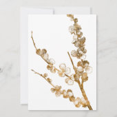 Invitation Or Nous Nous sommes mariés avec des Botaniques sur (Dos)