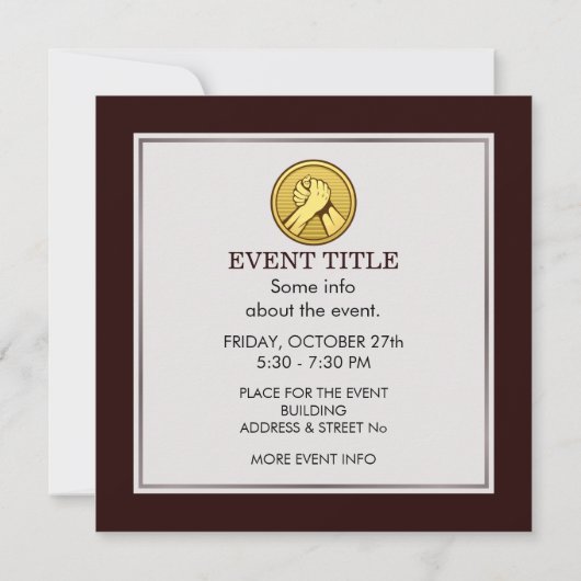 Invitation Or pauvre (Dos)