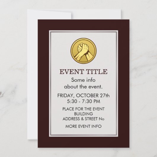 Invitation Or pauvre (Dos)