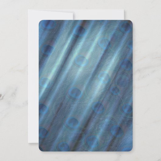 Invitation Or, Peacocks, Plumes de soie vert émeraude (Dos)