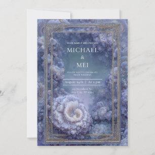 Invitation Or Pourpre Bleu Corail Kale Fantaisie Mariage