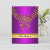 Invitation Or pourpre Toute occasion Or pourpre (Debout devant)