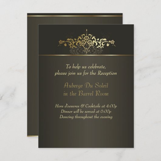 Invitation Or pur (Devant / Derrière)