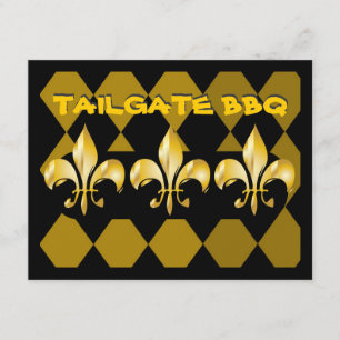 Invitation Or Pur Fleur de Lis