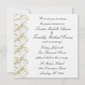 Invitation Or Romance royal/invitations blanches (Devant)