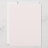 Invitation or rose 18e anniversaire (Dos)