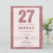 Invitation or rose 27e anniversaire (Debout devant)