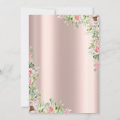 Invitation Or Rose, 60e anniversaire de Roses (Dos)