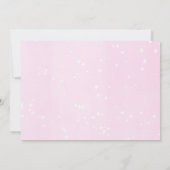 Invitation Or rose baby shower virtuel il fait froid dehors (Dos)